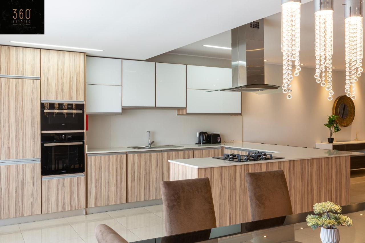 Seafront, Designer Apt With Private Terrace & Wifi By 360 Estates Pietà Zewnętrze zdjęcie