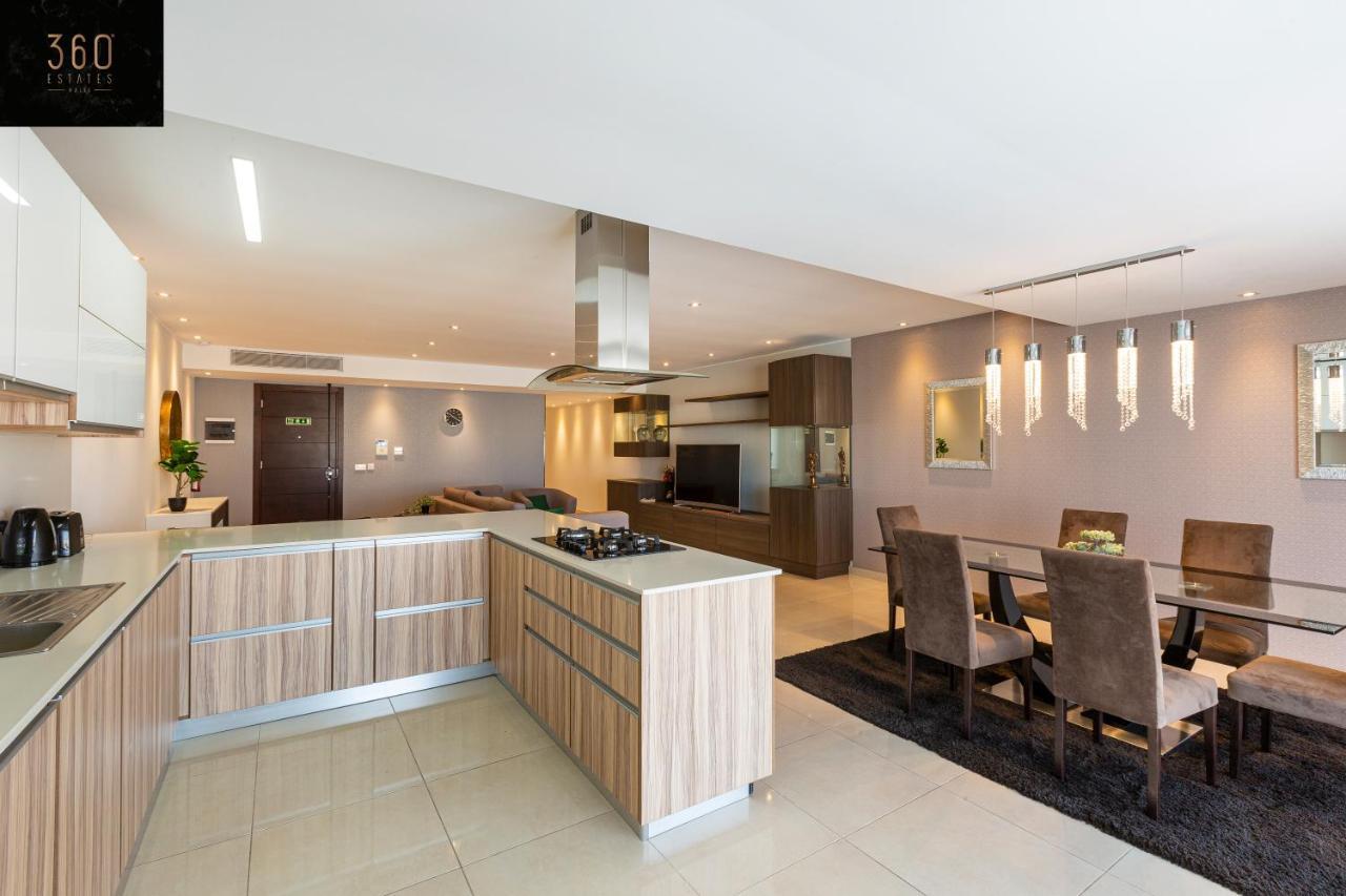 Seafront, Designer Apt With Private Terrace & Wifi By 360 Estates Pietà Zewnętrze zdjęcie
